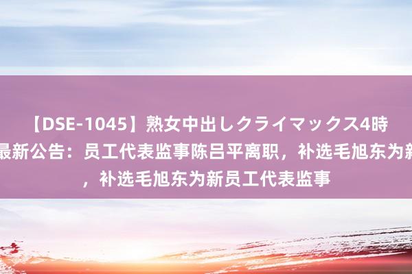 【DSE-1045】熟女中出しクライマックス4時間 4 宁波海运最新公告：员工代表监事陈吕平离职，补选毛旭东为新员工代表监事