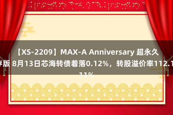 【XS-2209】MAX-A Anniversary 超永久保存版 8月13日芯海转债着落0.12%，转股溢价率112.11%