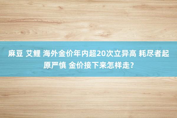 麻豆 艾鲤 海外金价年内超20次立异高 耗尽者起原严慎 金价接下来怎样走？